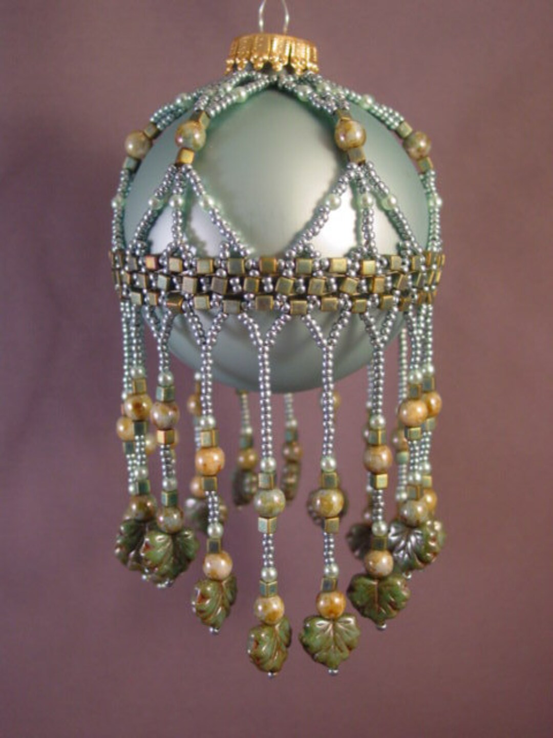 Beaded christmas ball covers patterns discount