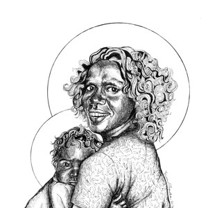 Aboriginal Australian Mother Mary  - Universal Mother Project