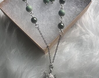 Turtle Beaded Necklace Set