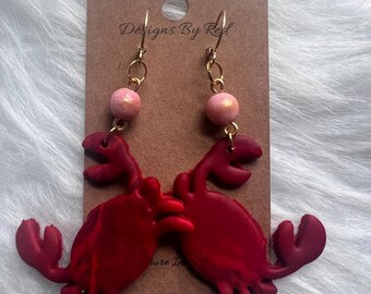 Crab Clay Earring