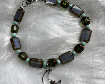 Moon Beaded Bracelet