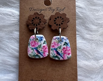 Bird Clay Earring