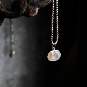 SOLD! -Tiny Pearl Necklace-Bridesmaid Wedding Necklace-Bridesmaid Gift-Pearl Jewelry-Petite Dainty Pearl Necklace-KickinTheCanDesign