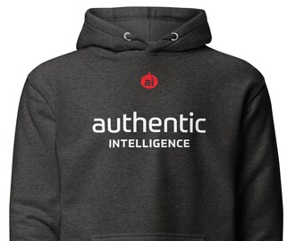 Authentic Intelligence Hoodie – Unisex Cotton Blend Sweatshirt
