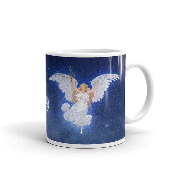 Glad Tidings Of Comfort Joy Christmas Angel Holiday Coffee Etsy