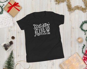God Bless Us Every One Youth Kurzärmeliges T-Shirt