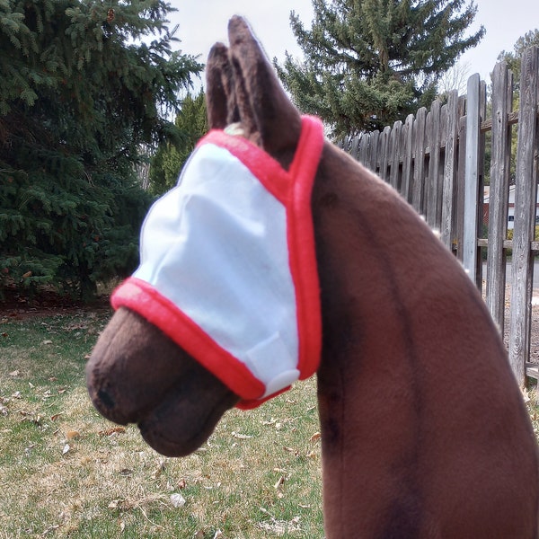 Hobby Horse Fly Mask - Red