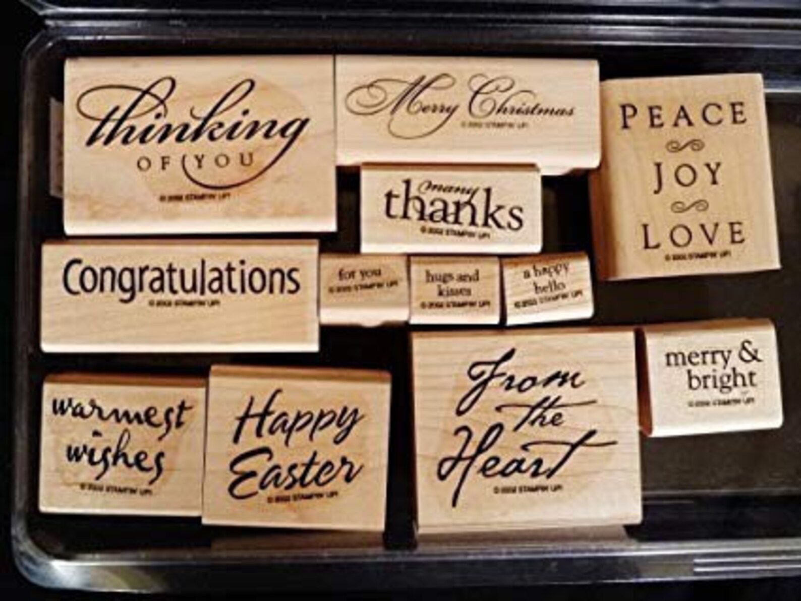 Stampin' UP All Year Cheer Wooden Stamp Set FREE Shipping Etsy