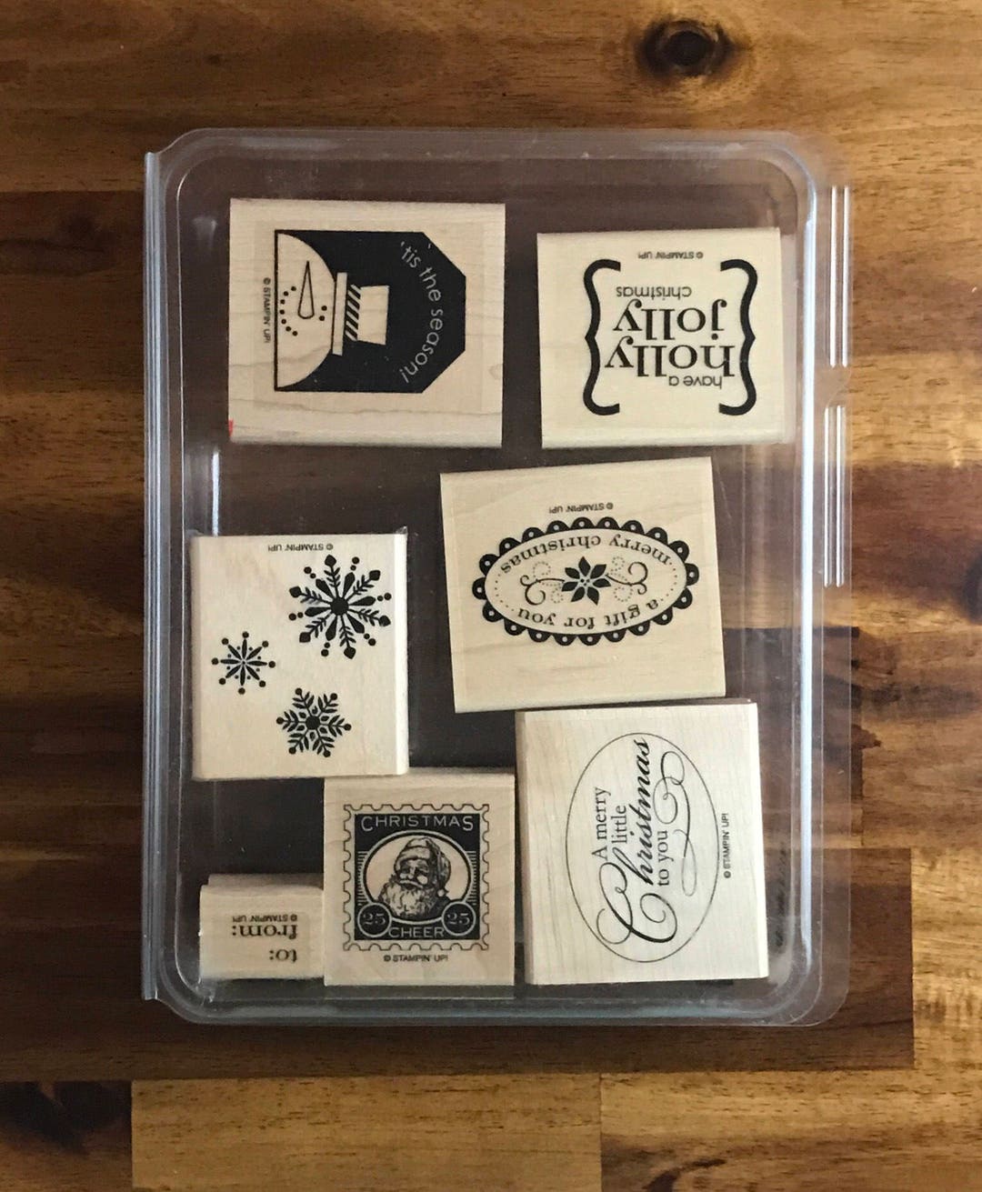 Stampin' UP Christmas Punch Stamp Set FREE SHIPPING Etsy
