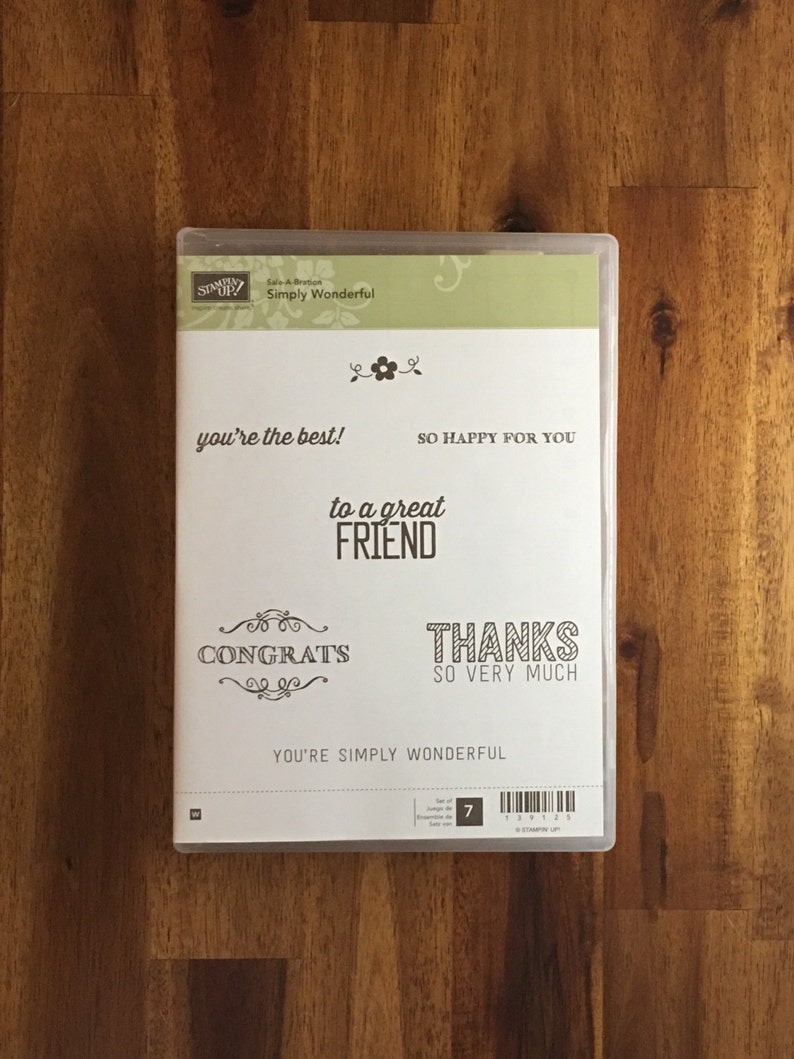 Stampin/' UP FREE SHIPPING! Simply Wonderful