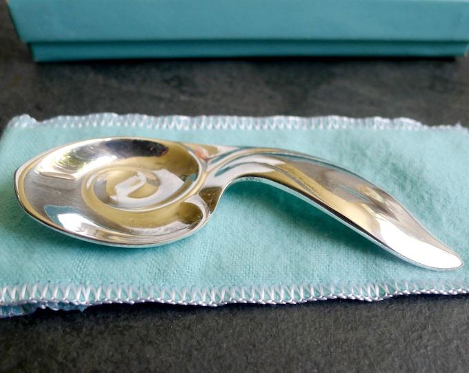 Vintage Rabbit Spoon Vintage TIFFANY & CO. Sterling Bunny Rabbit Baby Spoon Mid Century ...