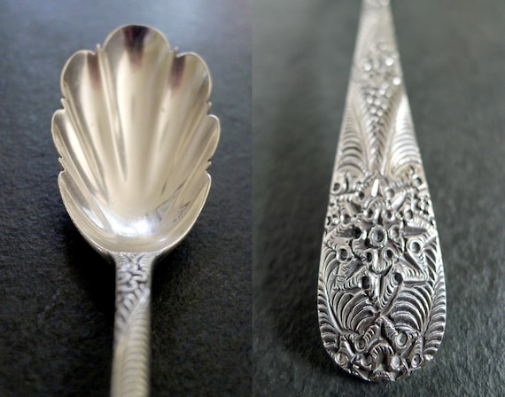 Rare 1875 Tiffany & Co Sterling Antique Custom Engraved Berry