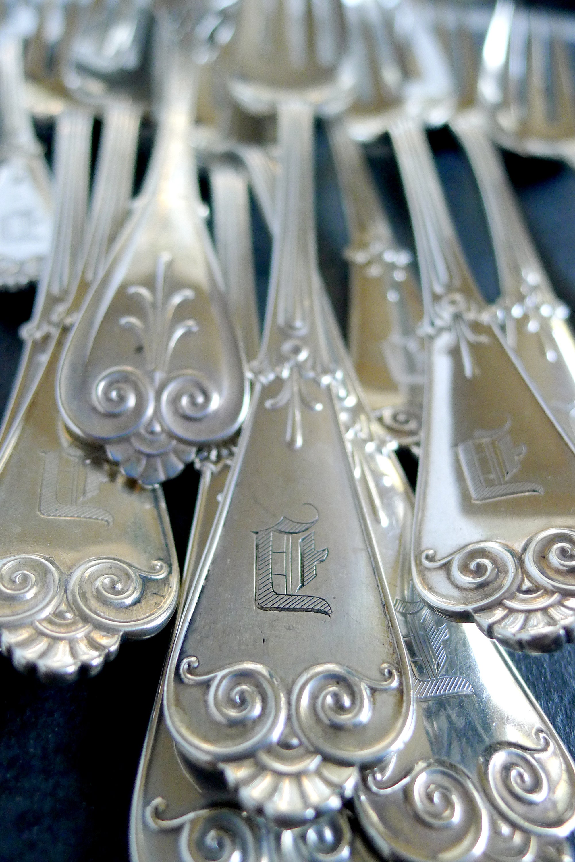 ティファニーBeekmanフォーク1本 Tiffany & Co Sterling Silver Fish Fork BEEKMAN/TIFFANY Pat 1868