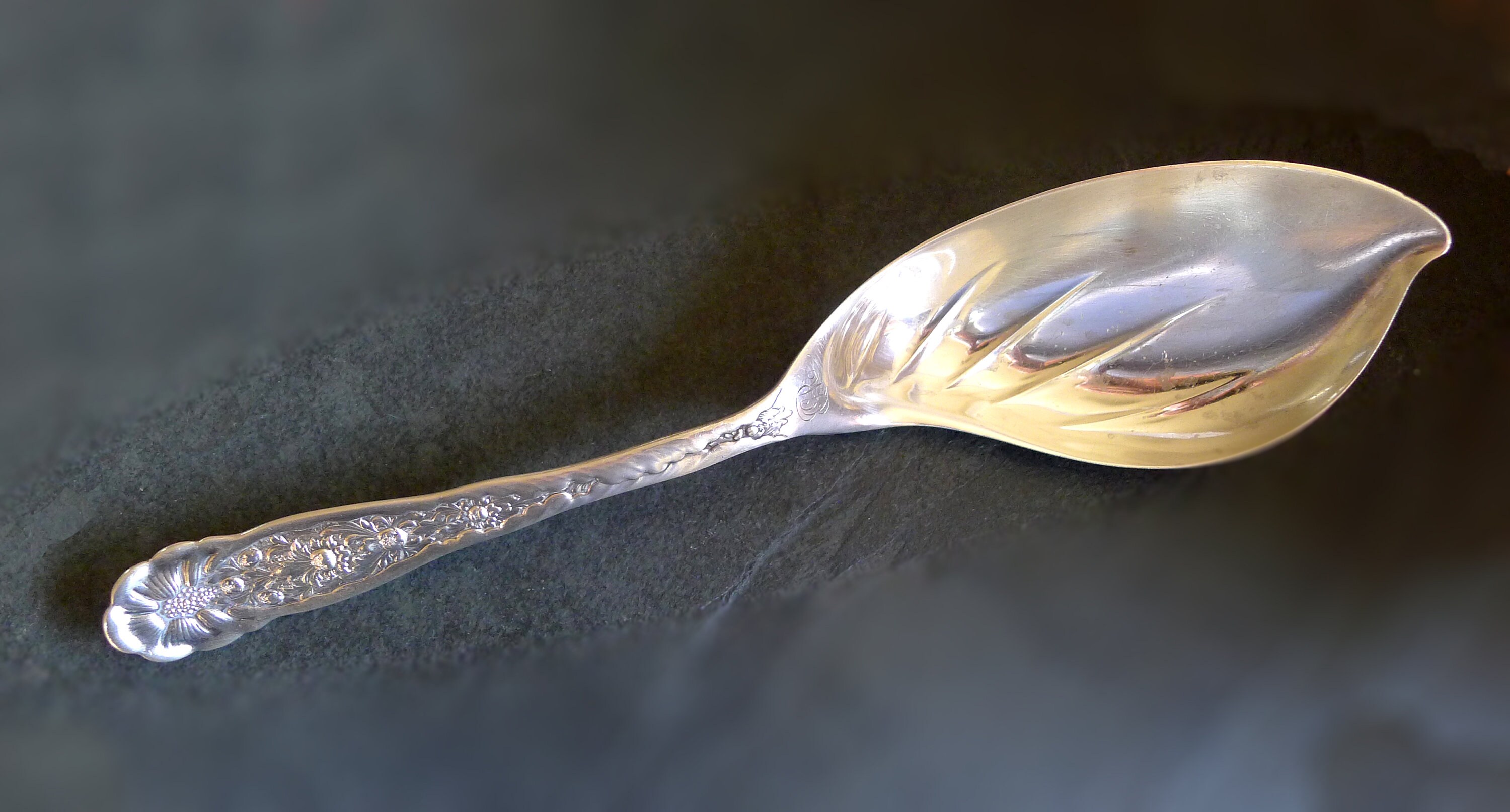 Rare 1879 Tiffany & Company Sterling Serving Spoon Antique