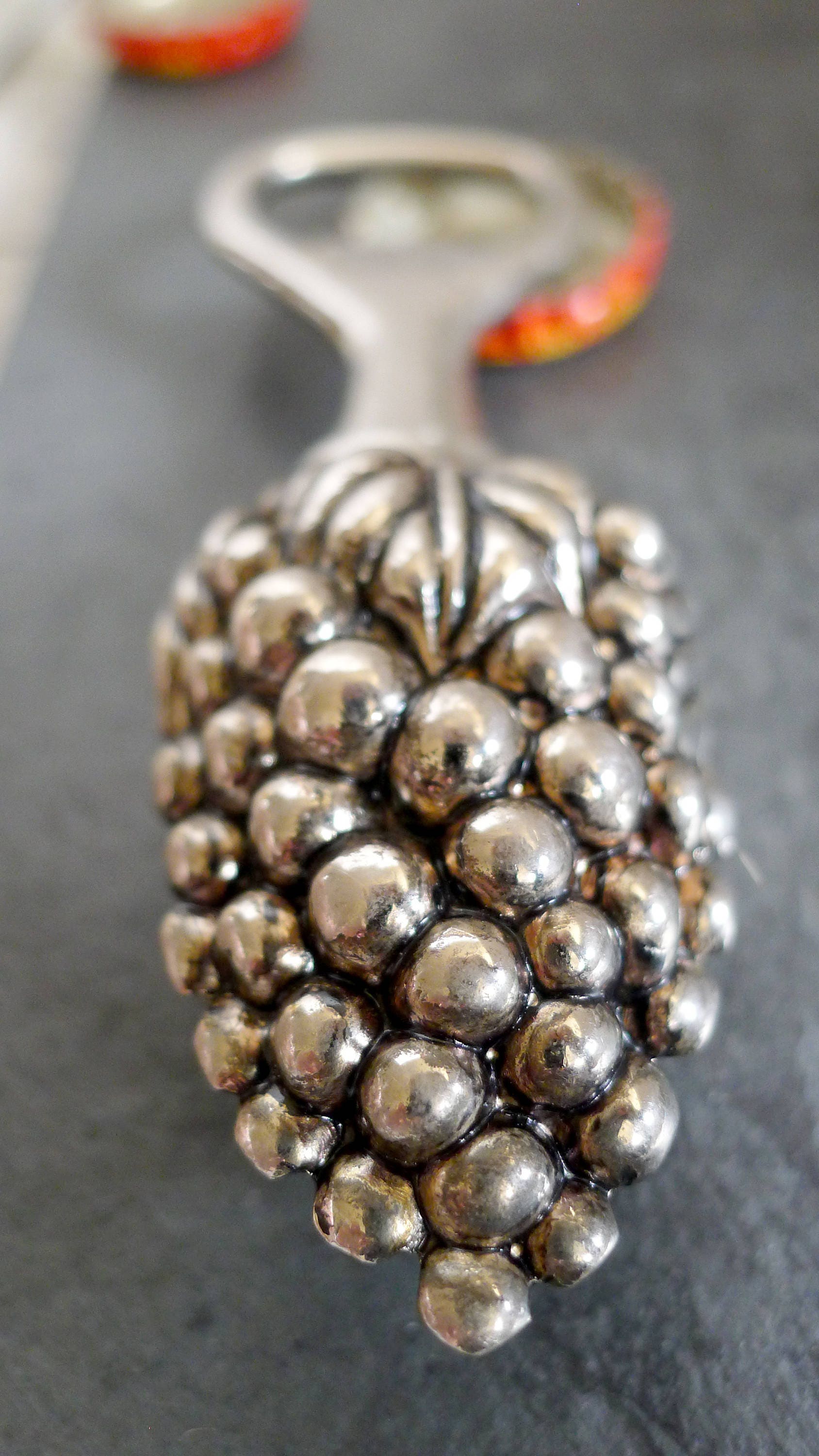 Vintage Grape Bunch Bottle Opener Heavy Rare Figural Barware