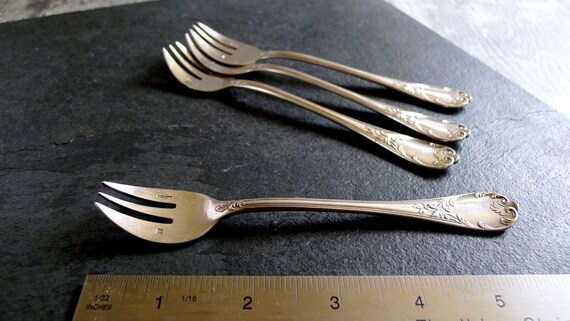 Antique Christofle MARLY Silverplate Oyster Forks Rare French