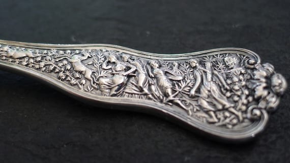 Antique TIFFANY & CO. Olympian Sterling Caviar Fork Rare