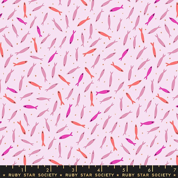 1/2 Yard AIRFLOW by Sasha Ignatiadou For Ruby Star Society from Moda Fabrics Dancing Fish Opal