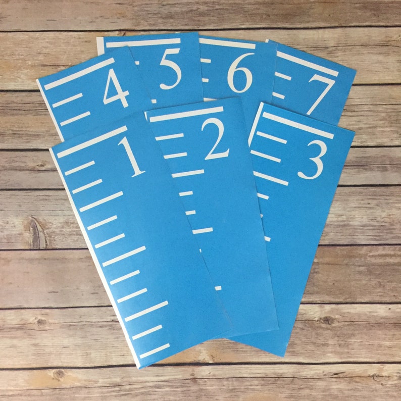 stencils for diy growth chart ruler etsy