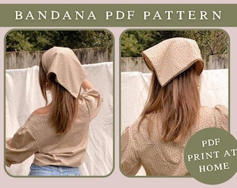 Bandana PDF Sewing Pattern