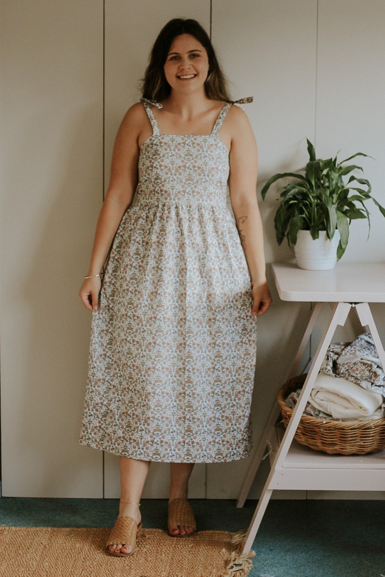 Chloe Tiered Maxi Dress Sewing Pattern | Sizes 6-22UK - Etsy