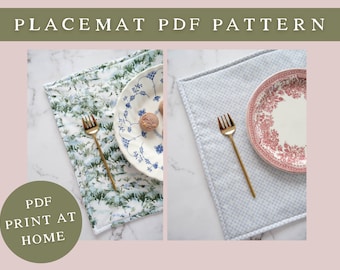 Reversible Placemat PDF Sewing Pattern
