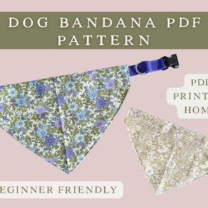 Dog Bandana Sewing Pattern