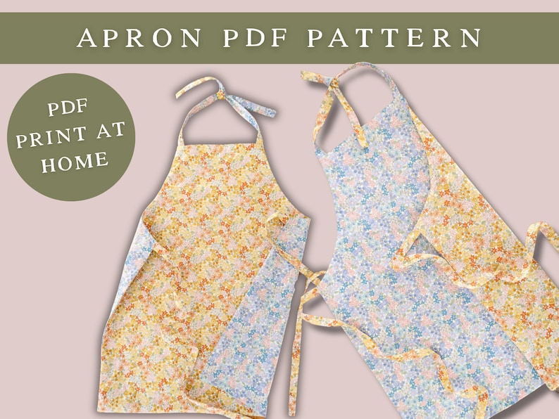 Reversible Apron PDF Sewing Pattern image 1