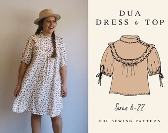 Dua Dress Sewing Pattern | Sizes 6-22UK