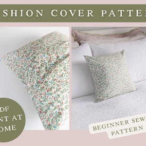 Envelope Cushion Cover PDF Sewing Pattern