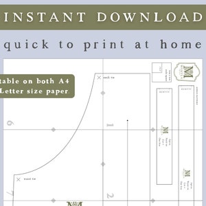 Reversible Apron PDF Sewing Pattern image 2