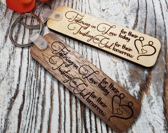 Foster Parent Keychain, Foster Parent Gift, Foster Parent Appreciation, Foster Mom Gift, Foster Dad Gift, Wood Keychain, Laser Engraved