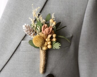 Boutonniere Wedding Groom Groomsman Buttonhole - Style 3