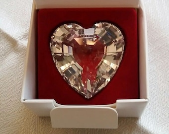 Swarovski 1997 Pale Blue Heart Renewal Gift SCS - Etsy