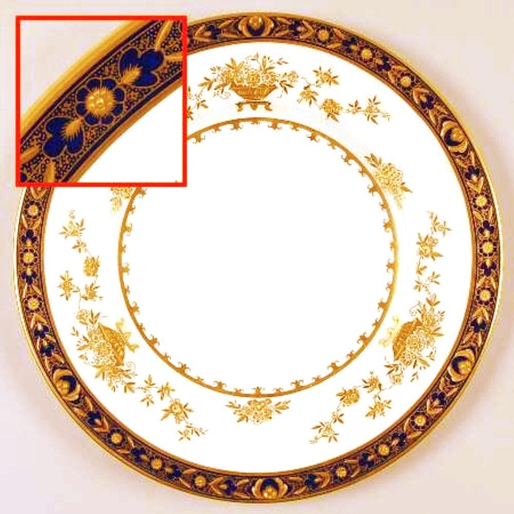 Minton Dynasty Cobalt Blue H-3775; Luncheon Plate, Bone China