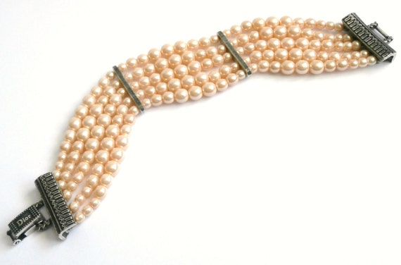 Christian dior outlet pearl bracelet