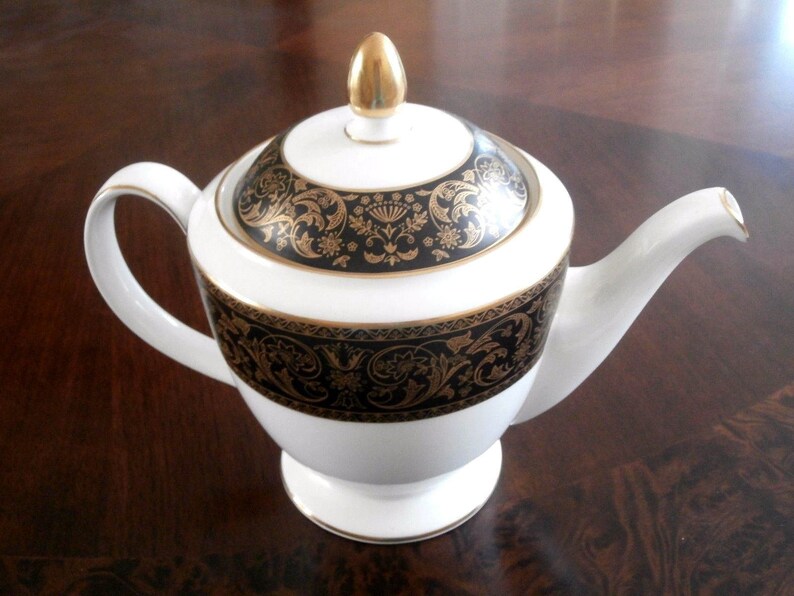 Minton Grandee Tea Pot With Lid Bone China Made in England Etsy