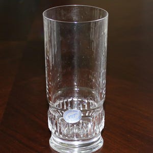 Varga Art Crystal Signed Aurora Clear Highball Tumbler Glass