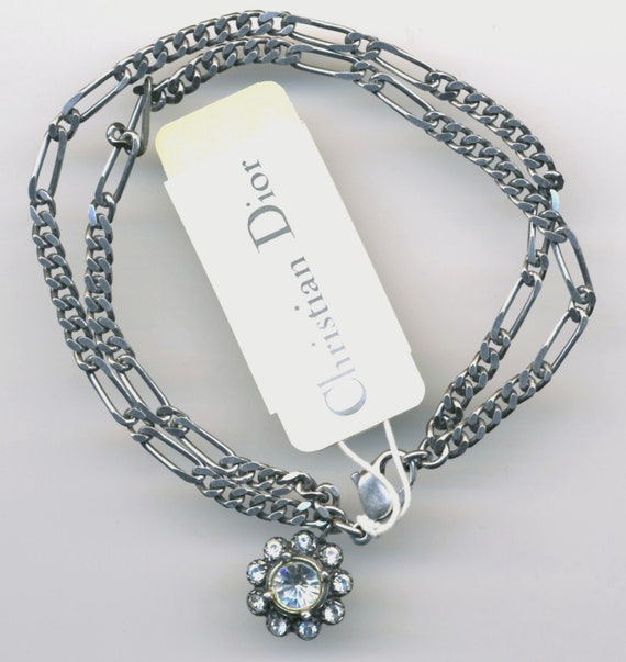 Christian Dior Antique Finish Chain Bracelet with… - image 3