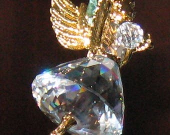 Swarovski 1998 Crystal Angel Ornament Christmas Memories MIB