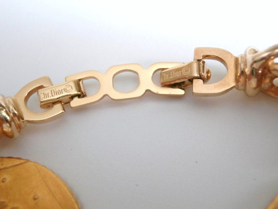 Christian Dior Gold Plated Necklace With Bicentenary Medals - 198  