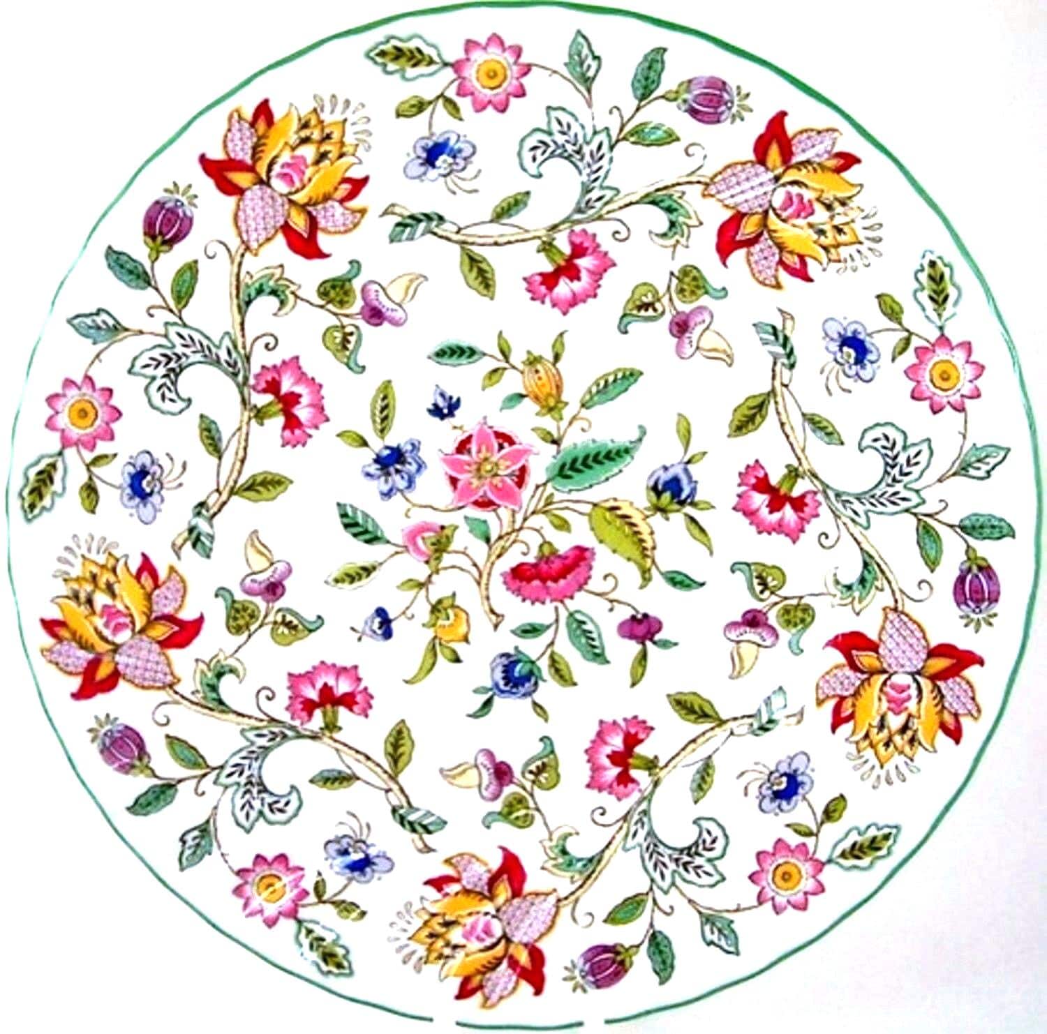 HADDON HALL　MINTON 英国製　プレート 未使用】【新古品】プレート 27㎝（サイン入り） Haddon Hall