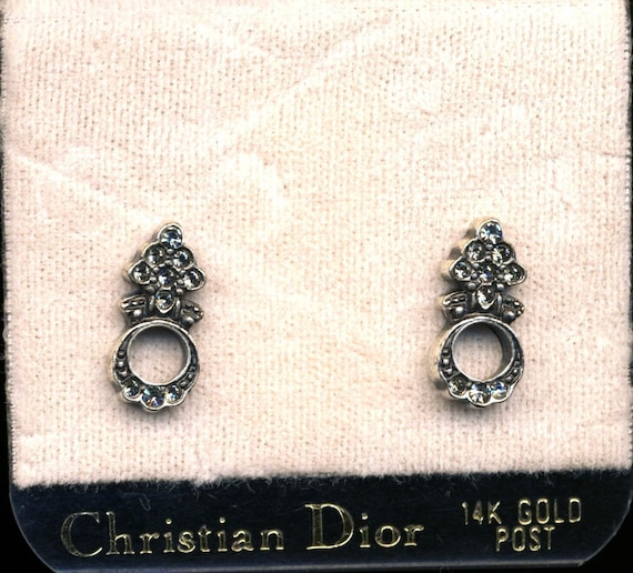 Etsy on sale dior earrings