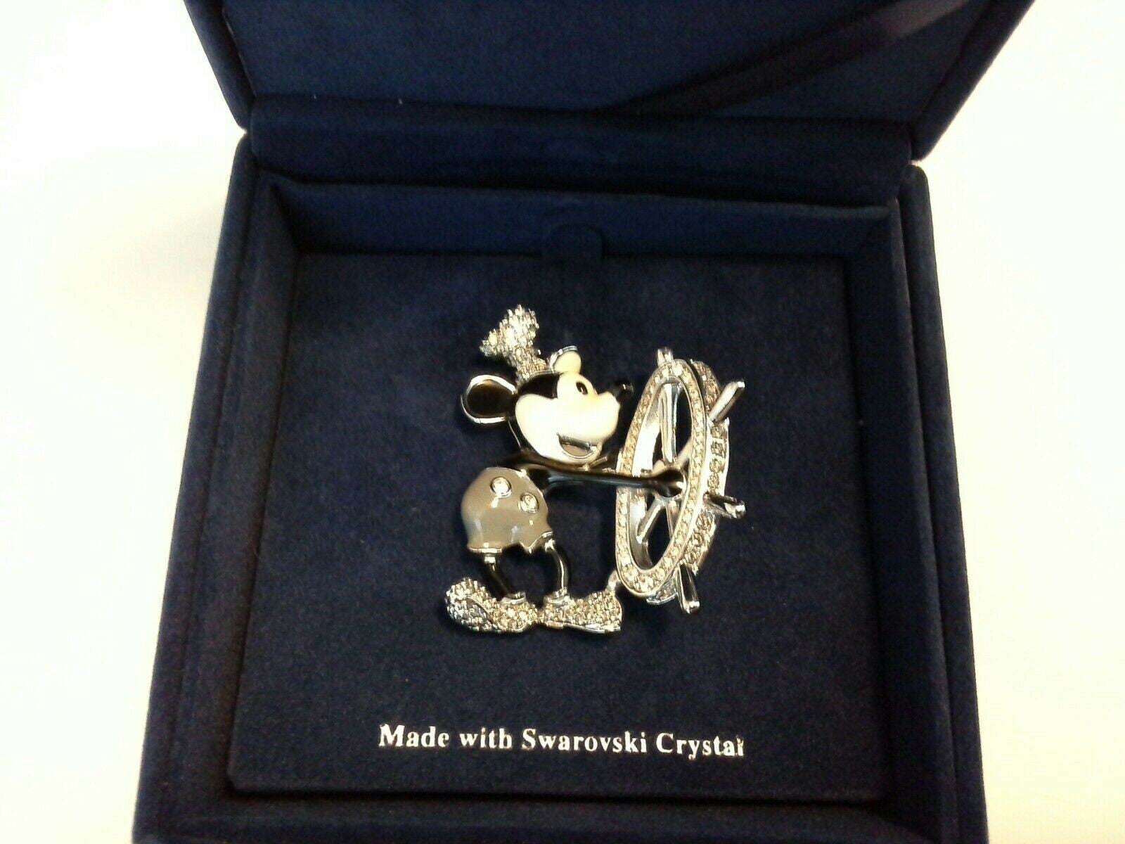 ディズニー シルバー ブローチ ピン 蒸気船 ミッキー