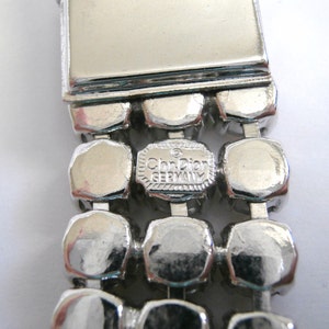 Christian Dior Signed Bracelet with Citrine Austrian Crystals 42 grams w/Dior Logo image 5