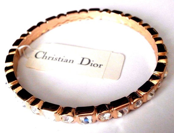 Christian Dior Signed Bangle Bracelet Gold Plated… - image 3
