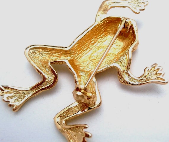 Christian Dior Signed Gold-plated Frog Pin Brooch: Made in USA - Etsy