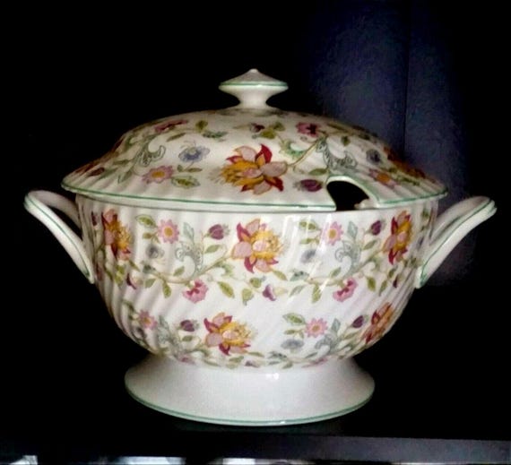 Minton Haddon Hall Large Round Soup Tureen 10 1/2