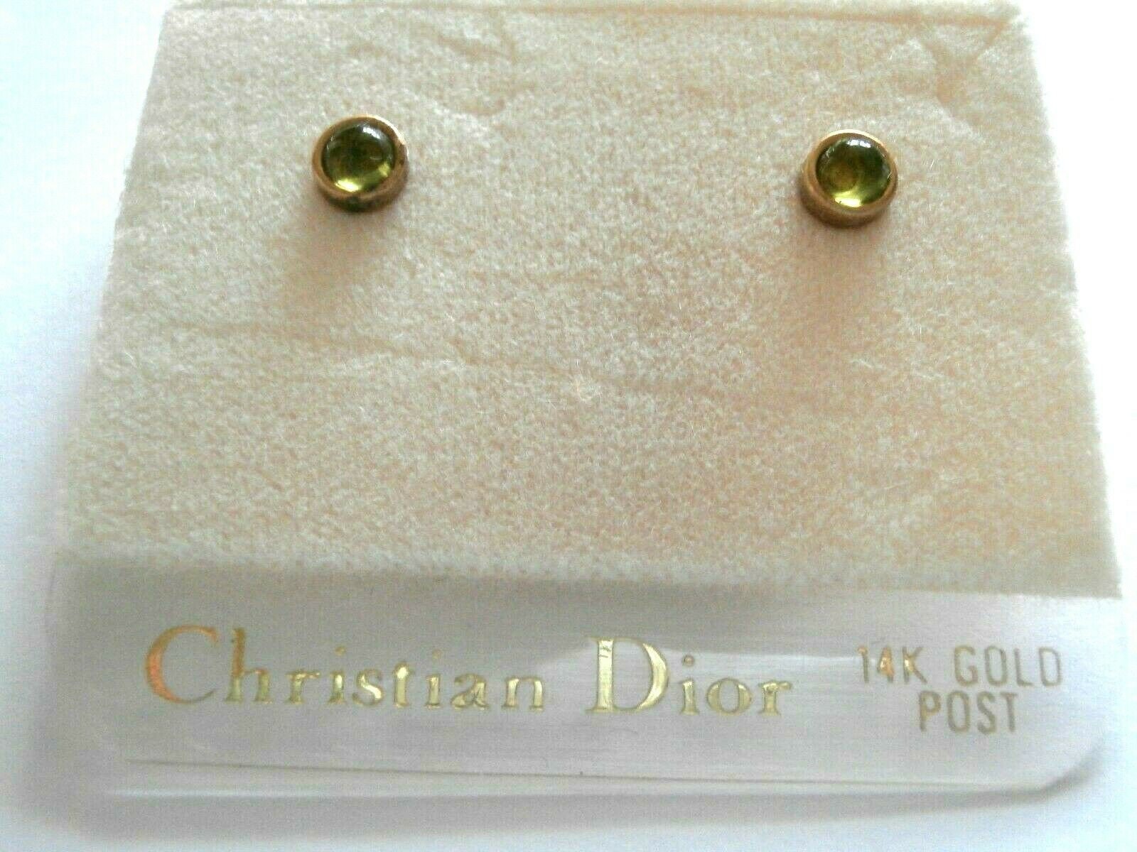 Christian dior 14k gold post earrings cheap