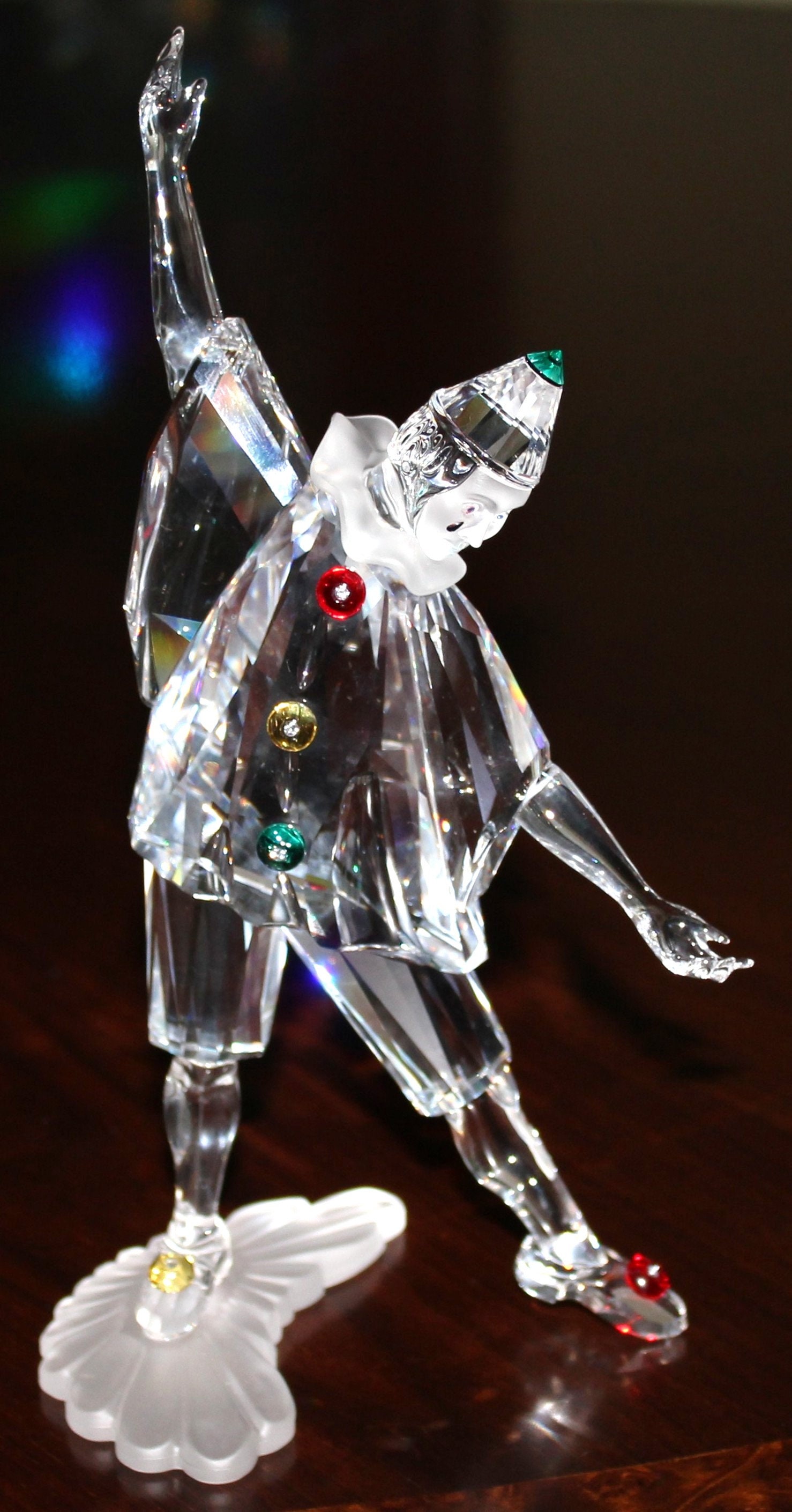 Swarovski Crystal Pierrot SCS 1999 in Box With Certificate of